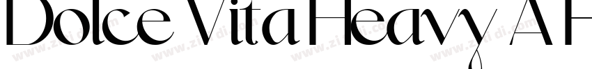Dolce Vita Heavy A F字体转换
